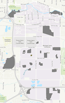 Hicks East Woodland, Location Map