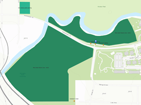 Red Cedar Natural Area, North, Entrance 2, Location Map