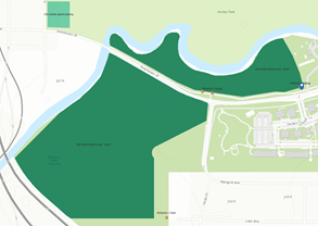 Red Cedar Natural Area, Entrance 3, Location Map